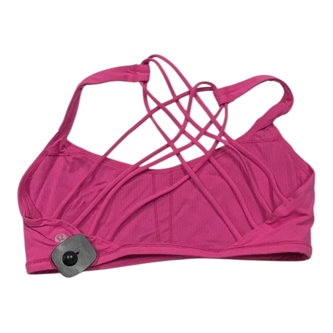 Athletic Bra By Lululemon In Pink, Size:10
