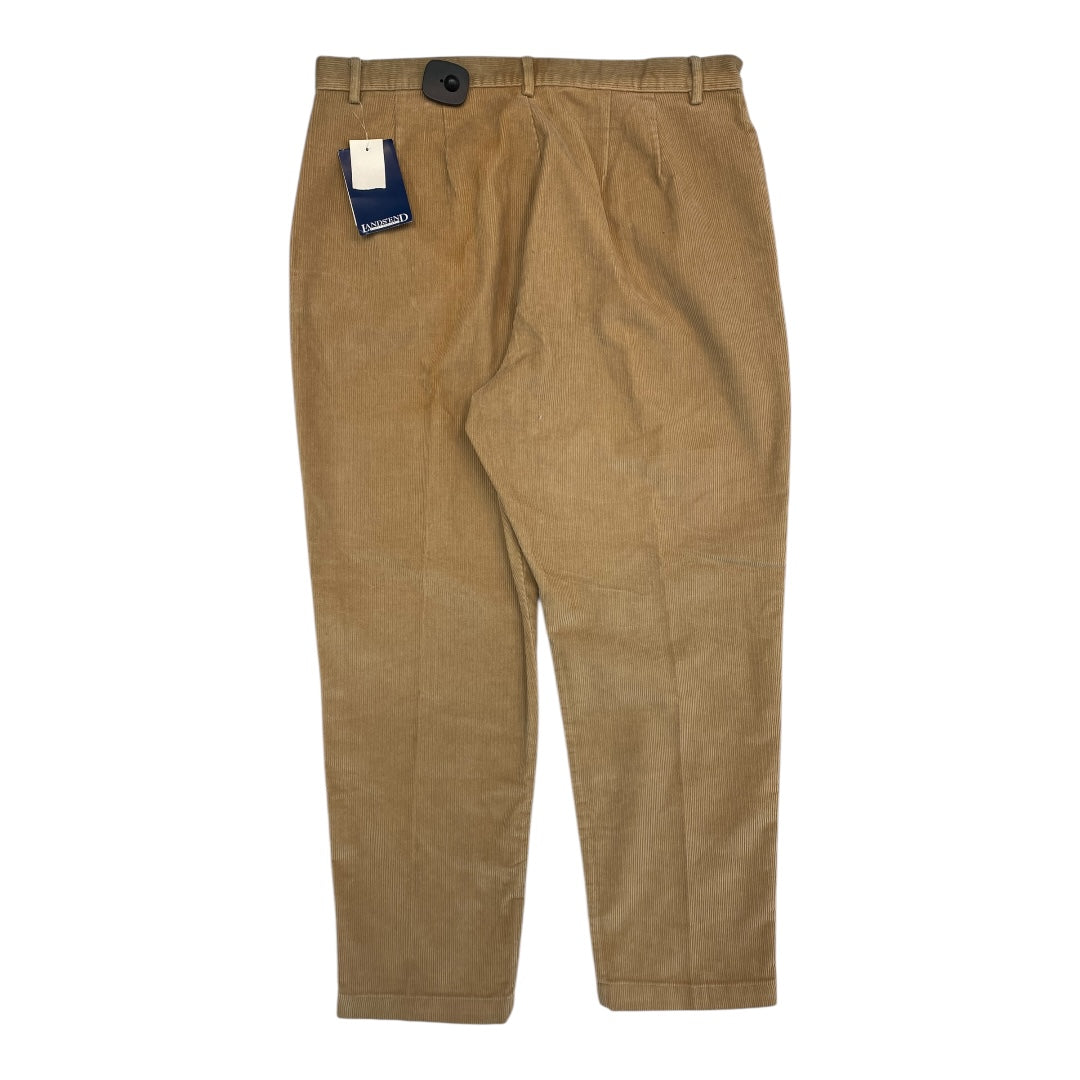Pants Corduroy By Lands End In Tan, Size:18