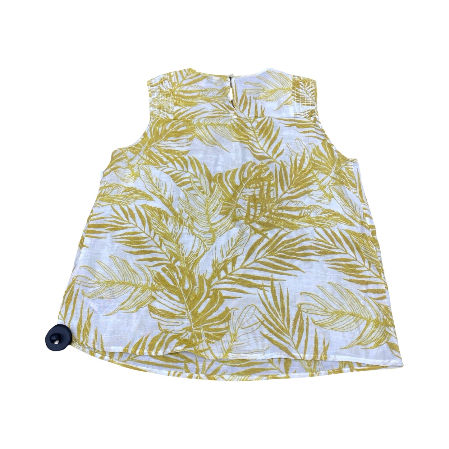 Top Sleeveless By Nanette By Nanette Lepore In Cream & Yellow, Size:S