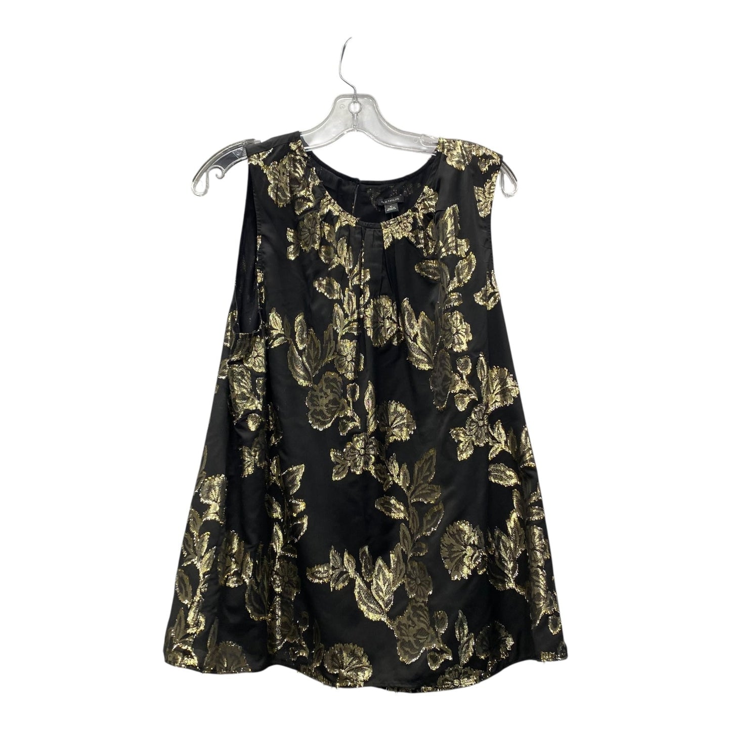 Top Sleeveless By Ann Taylor In Black, Size:Xl