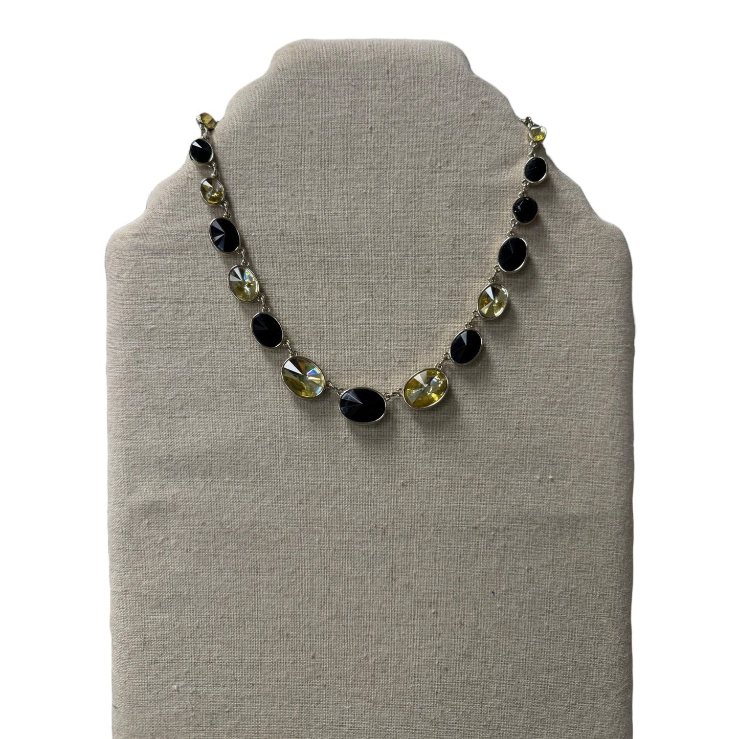 Necklace Statement By White House Black Market In Black & Yellow