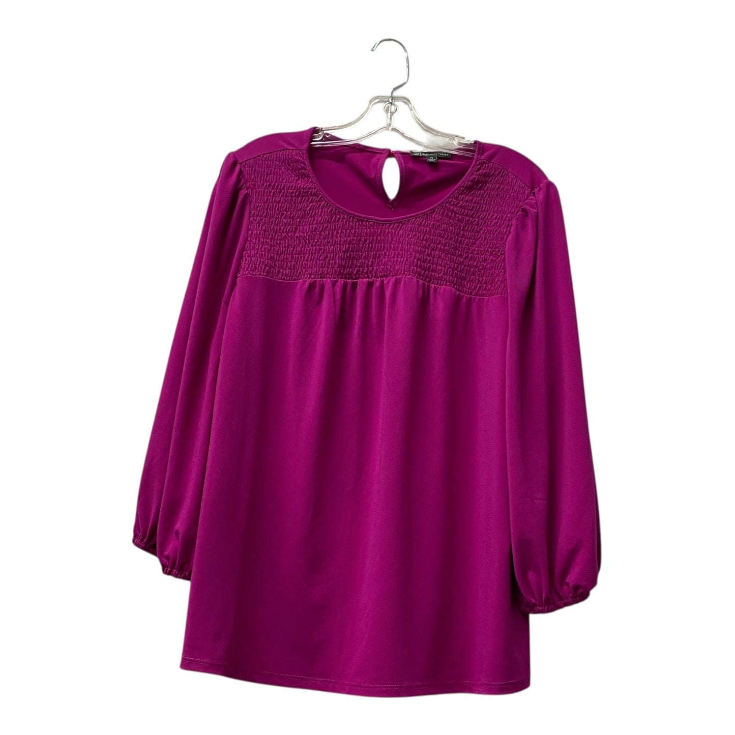 Top Ls By Adrianna Papell In Purple, Size:Xl