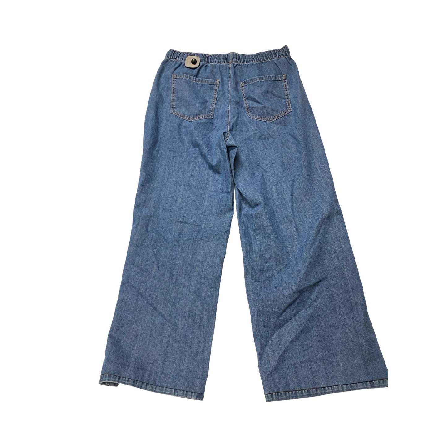 Jeans Wide Leg By Banana Republic In Blue Denim, Size:M