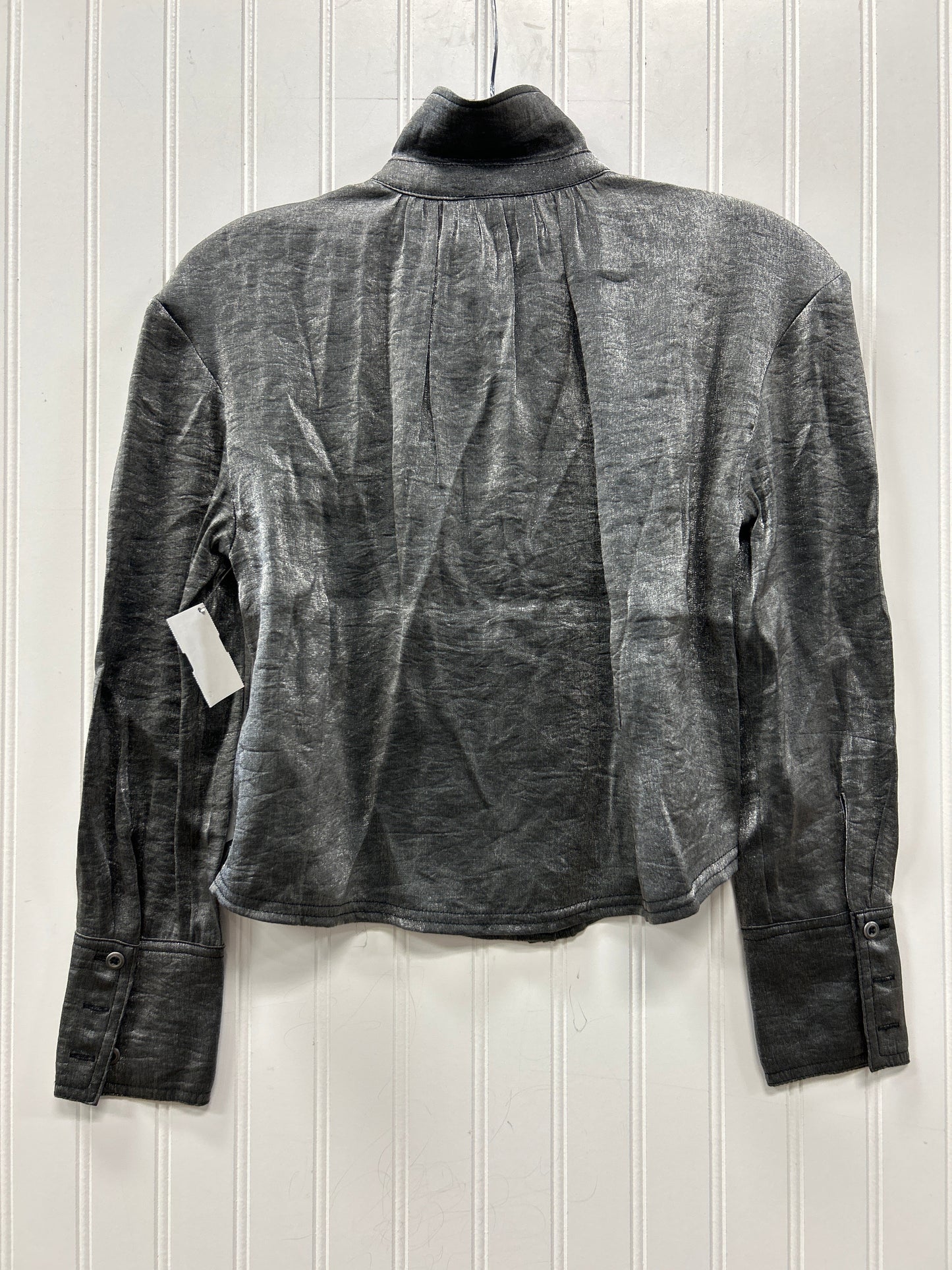 Blouse Ls By Pilcro In Grey, Size:Xxsp