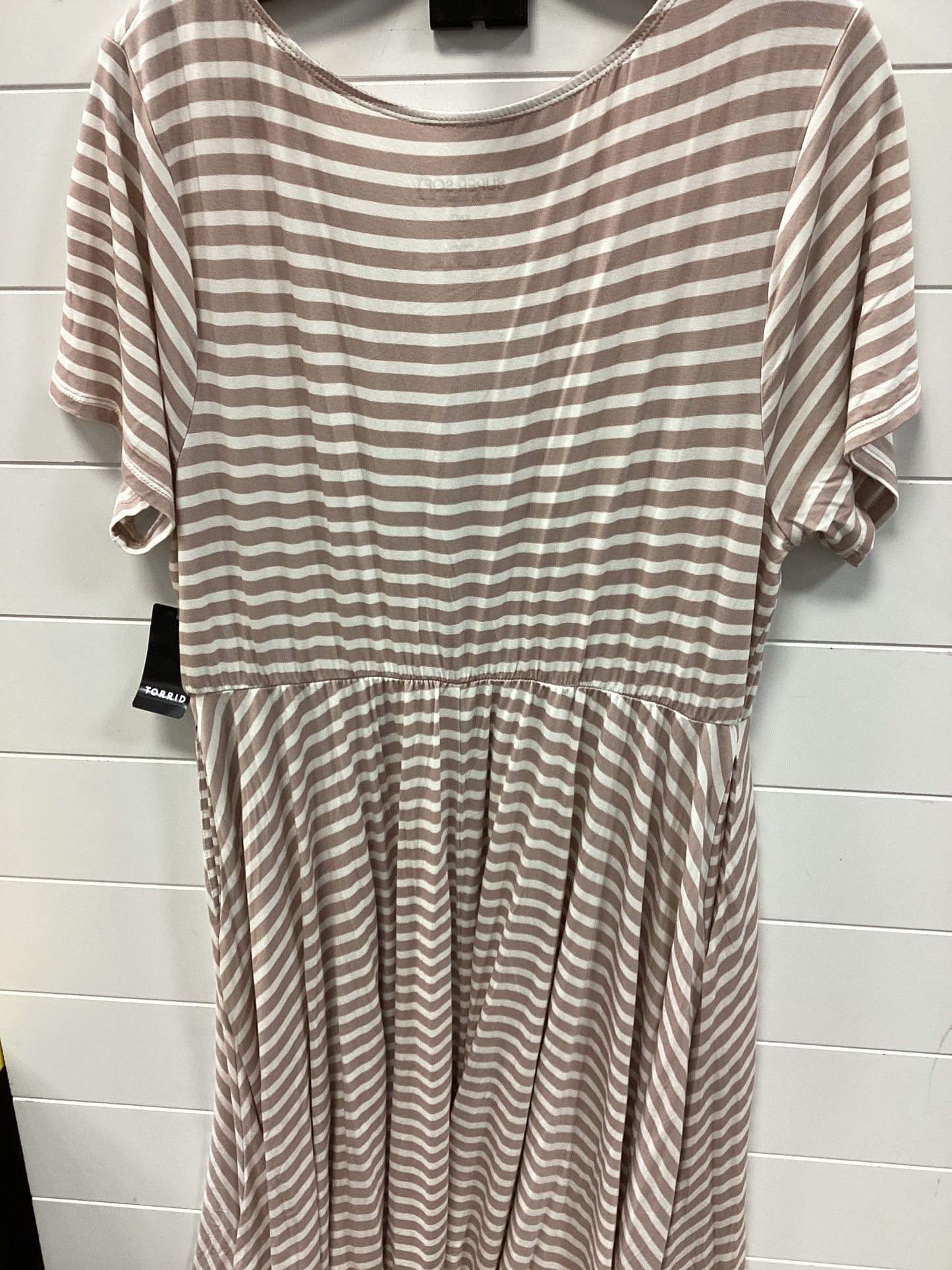 Dress Casual Midi By Torrid In Tan, Size:2X