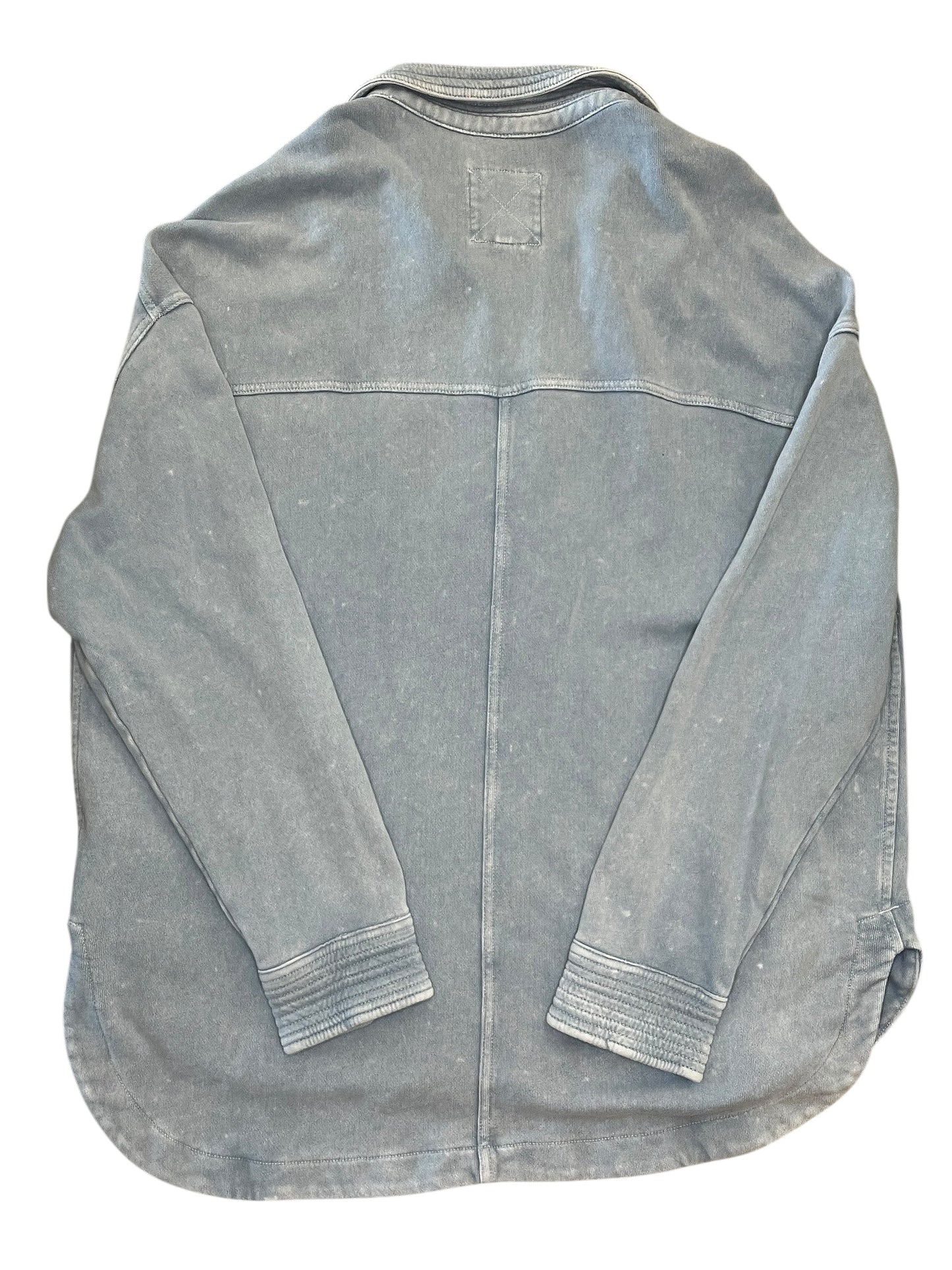 Jacket Shirt By Aerie In Blue, Size:M