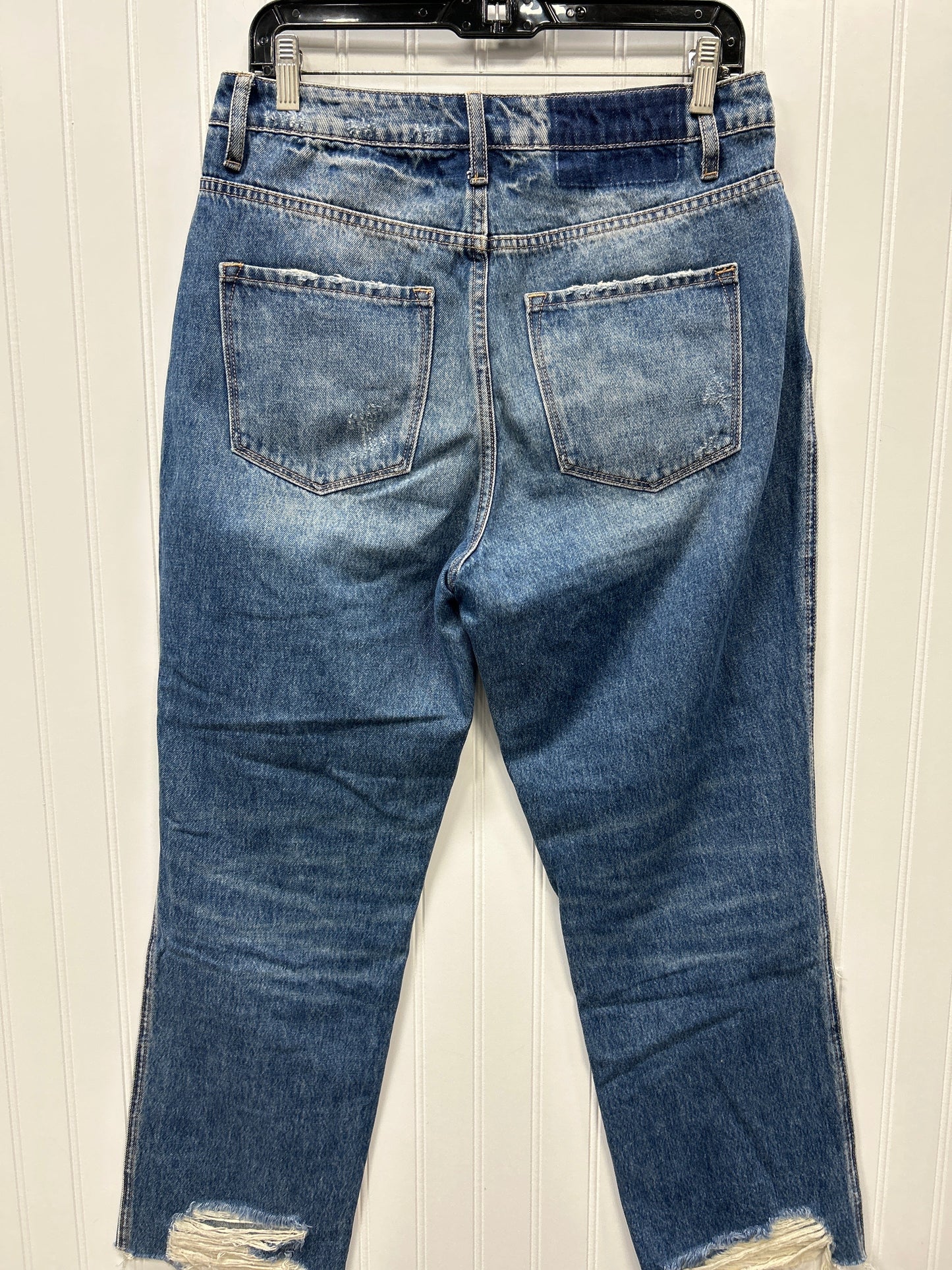 Jeans Straight By Flying Monkey In Blue Denim, Size:6