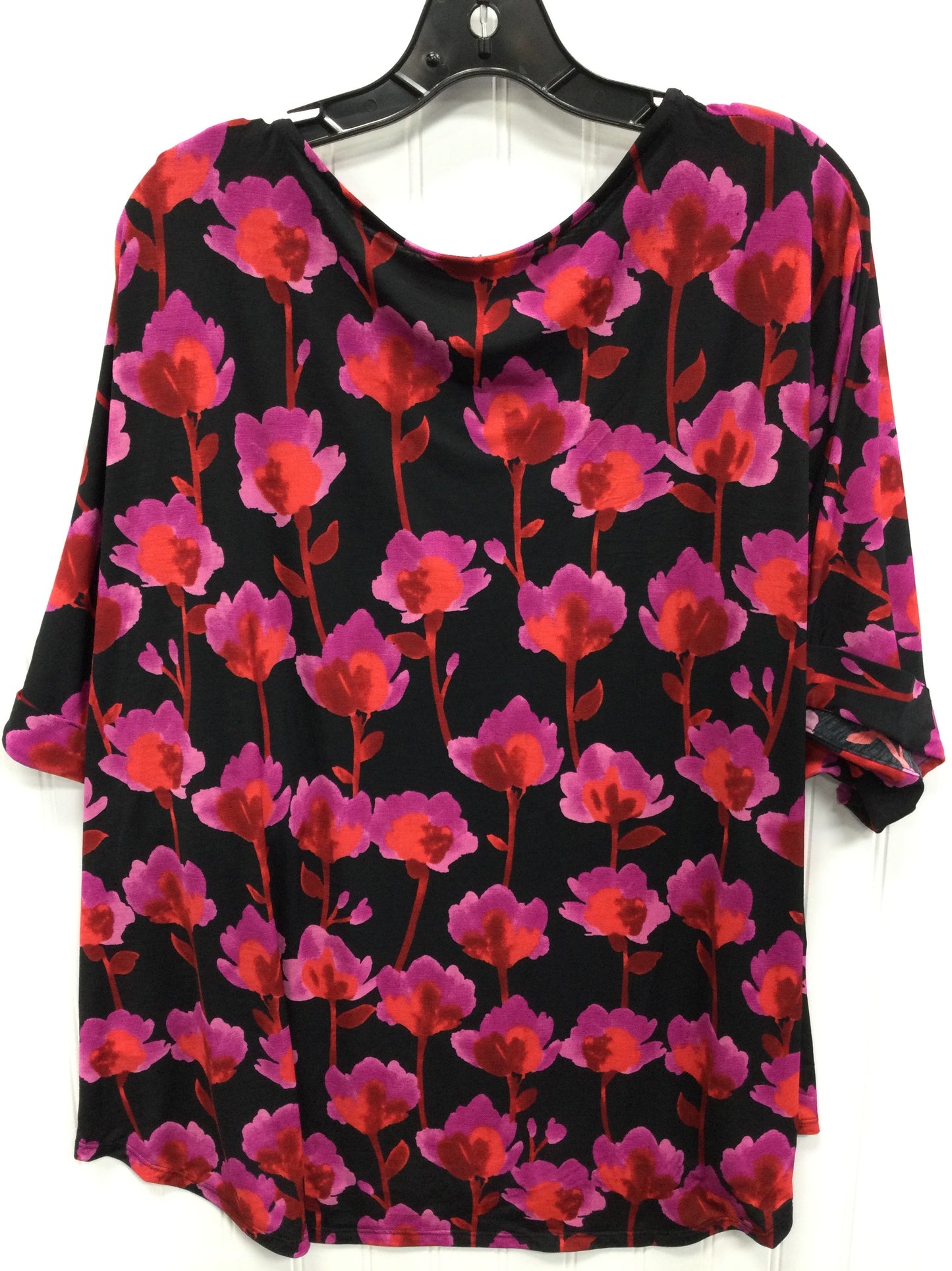 Top Ss By Cmc In Floral Print, Size:Xl