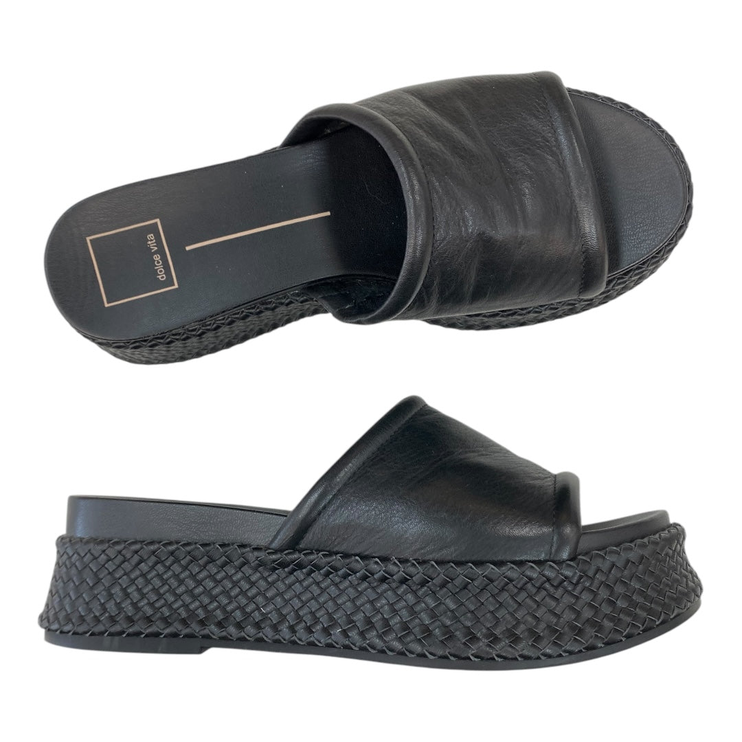 Sandals Flats By Dolce Vita In Black, Size:8.5