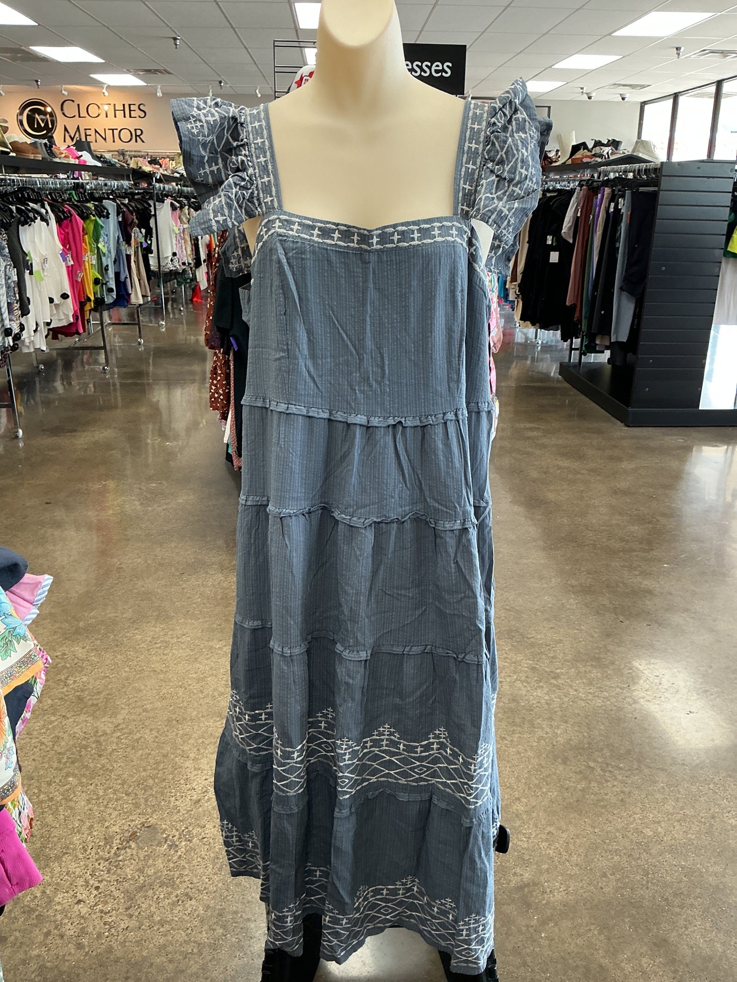 Dress Casual Maxi By Knox Rose In Blue, Size:L