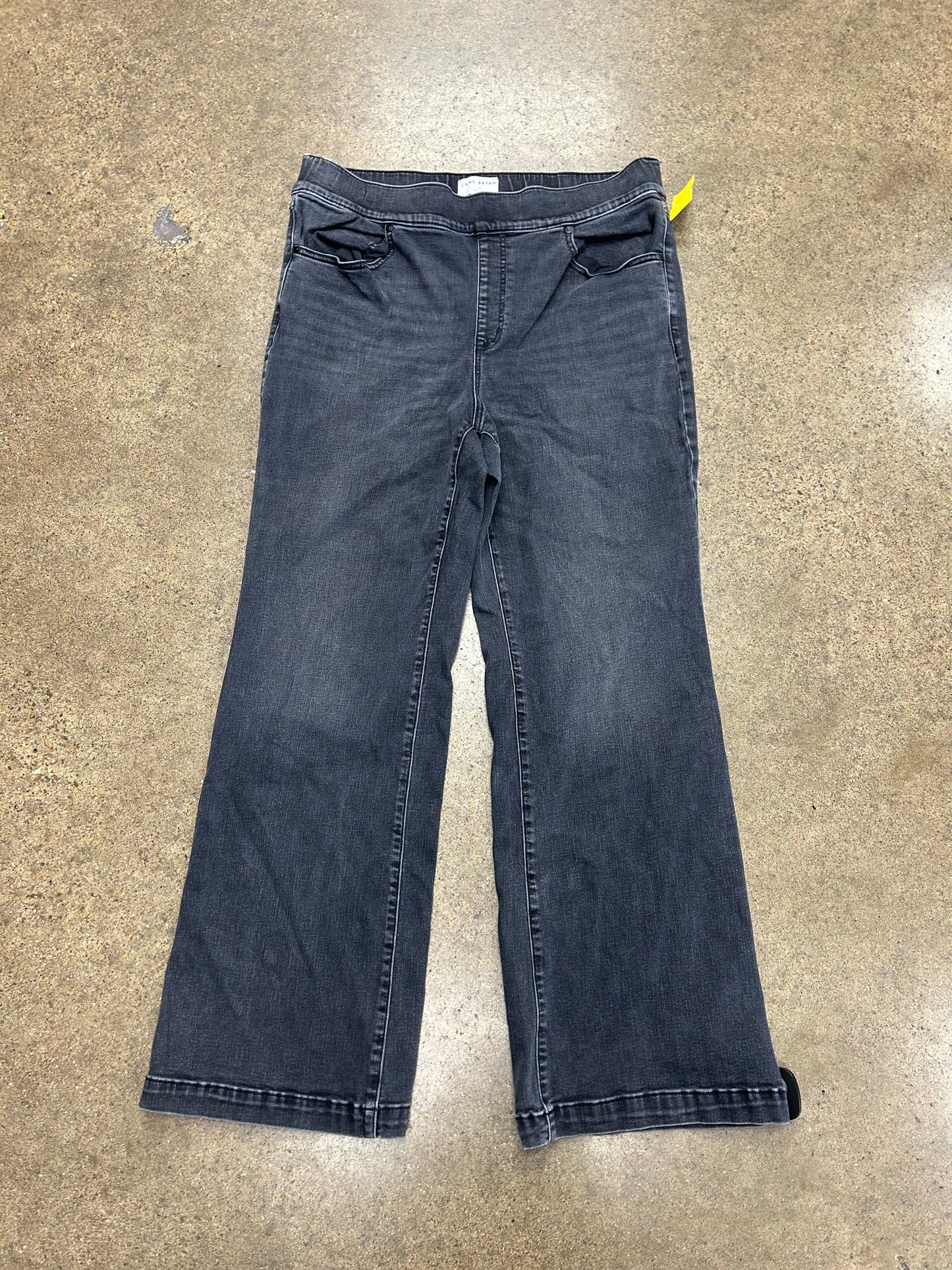 Jeans Boot Cut By Lane Bryant In Grey Denim, Size:16