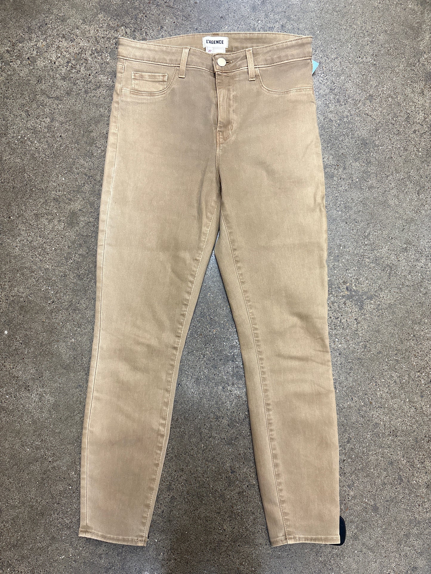 Jeans Skinny By L Agence In Tan, Size:4