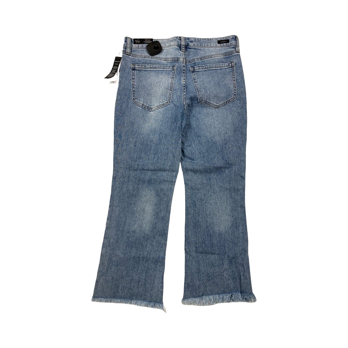 Jeans Cropped By Liverpool In Blue Denim, Size:4