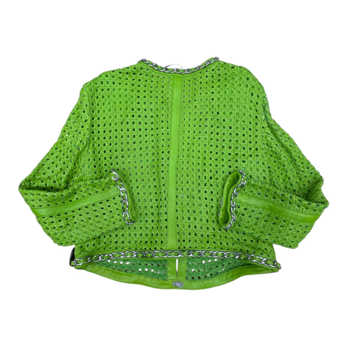 Blazer Designer By Alice + Olivia In Green, Size:Xl