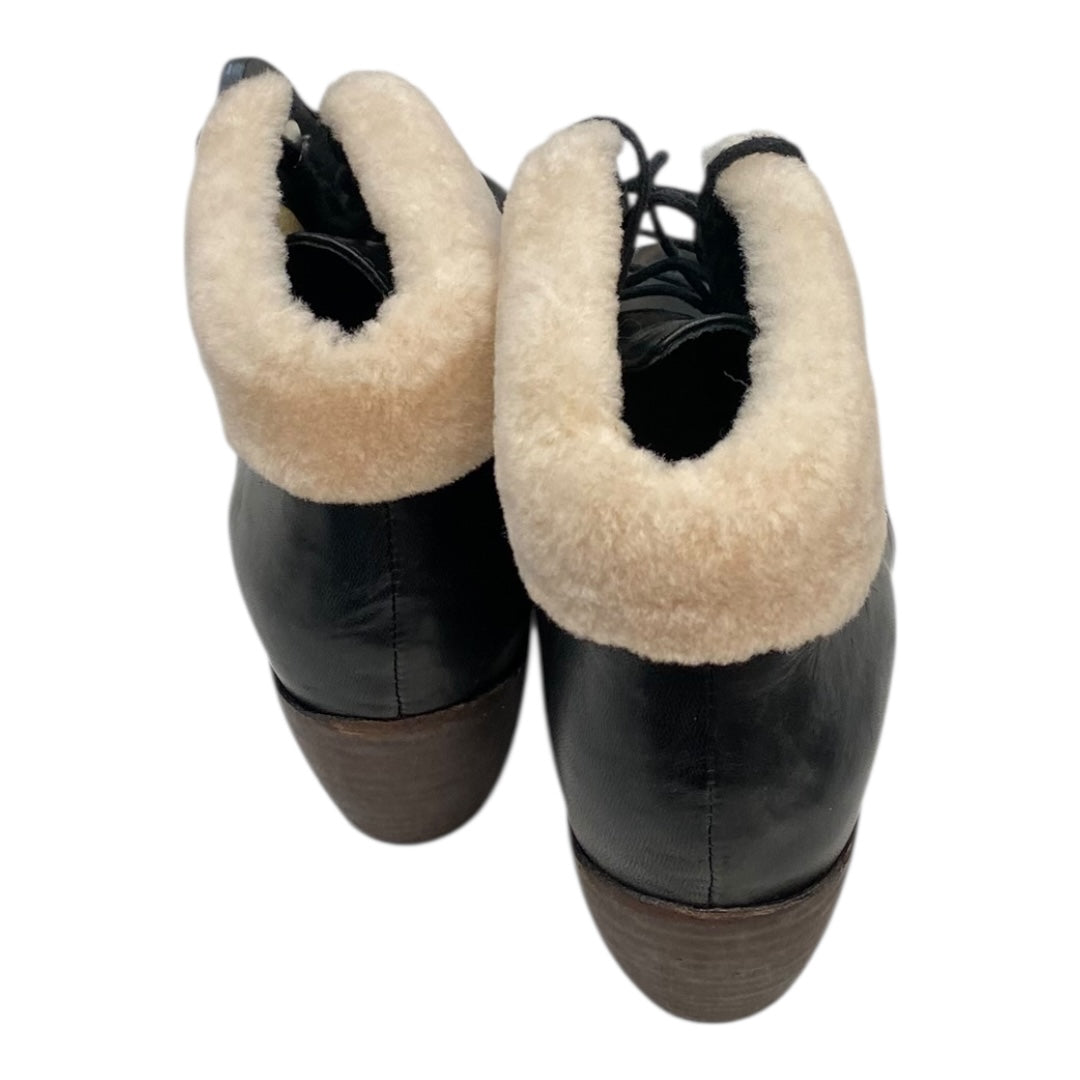 Boots Ankle Heels By Cmb In Black, Size:8.5