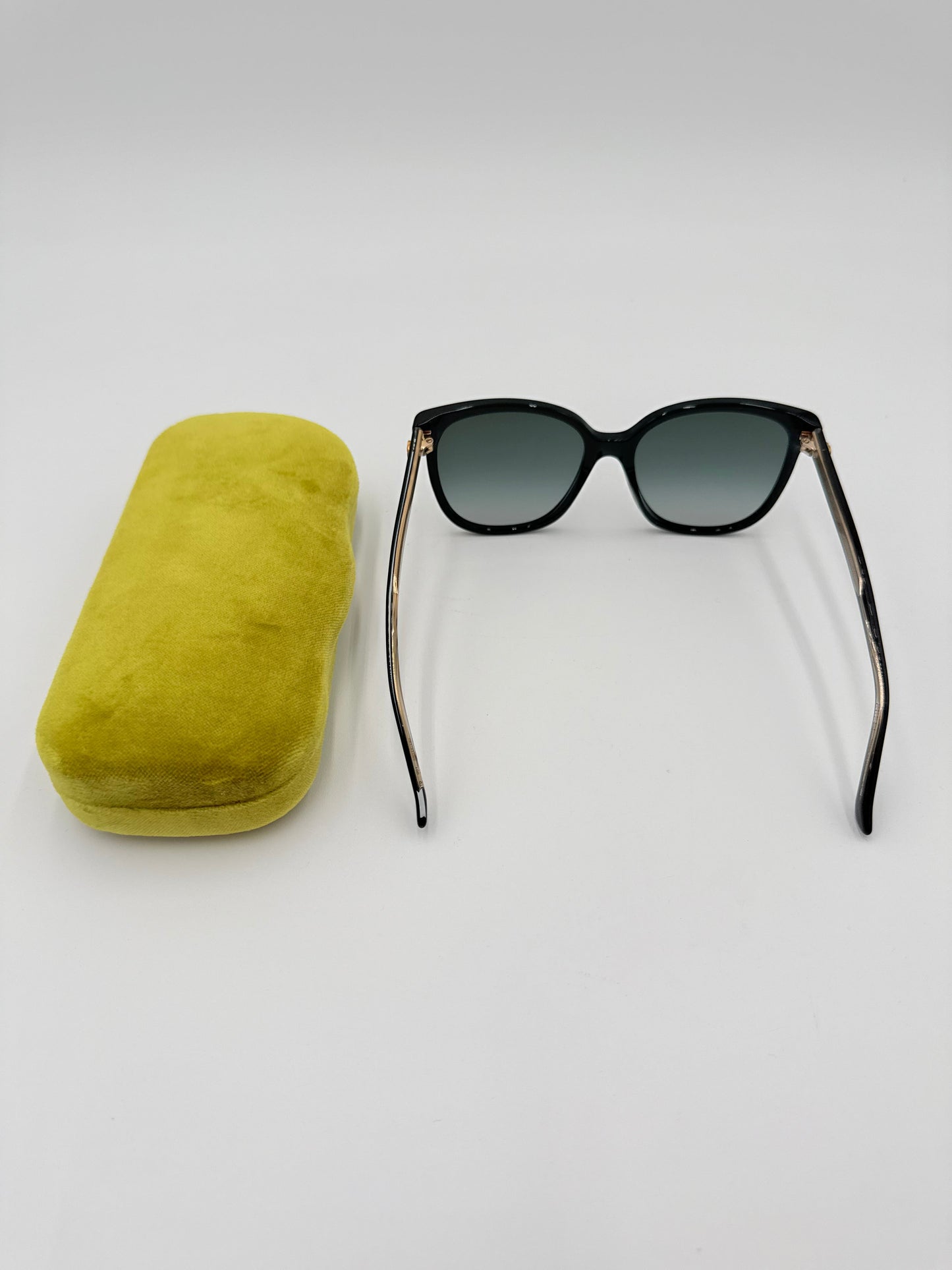 Sunglasses Luxury Designer By Gucci In Black, Size: