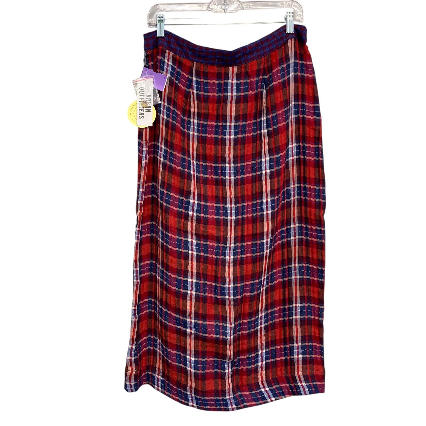 Skirt Midi By Urban Outfitters In Plaid Pattern, Size:16