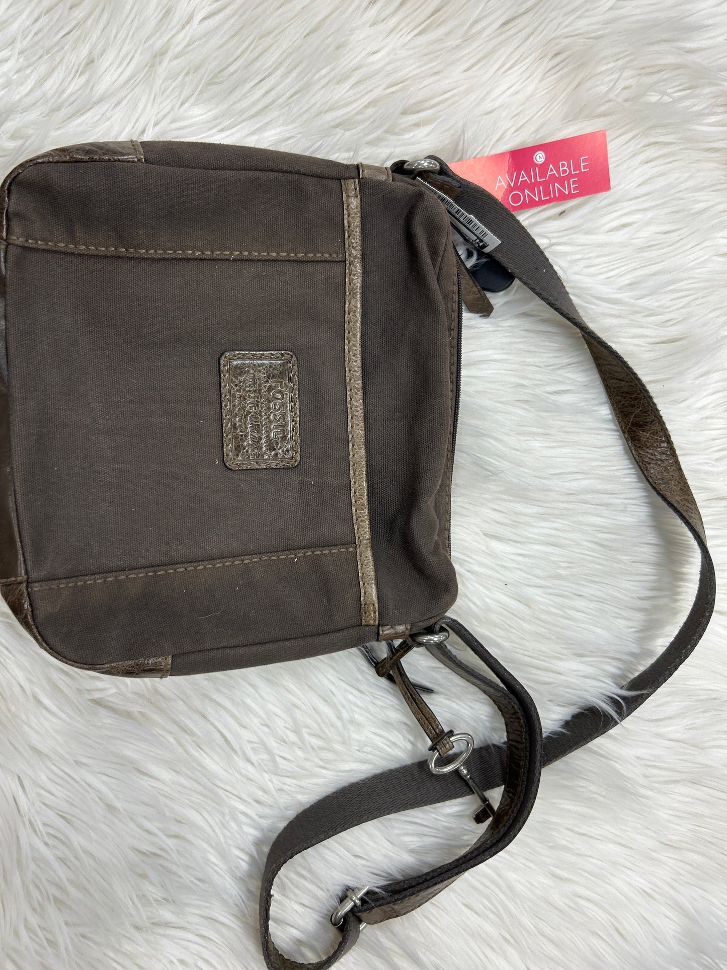 Crossbody By Fossil In Brown, Size:Medium