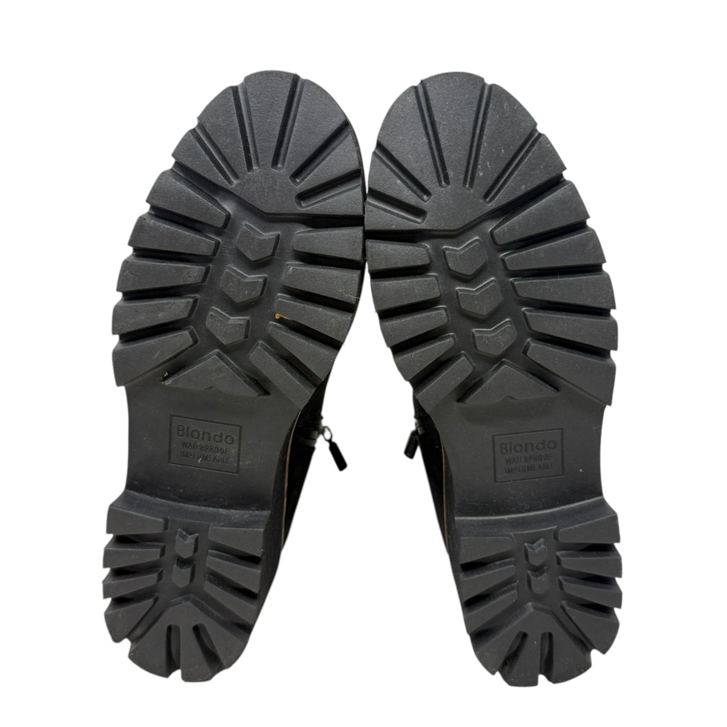 Dagger Waterproof Nubuck Leather D-Ring Hardware Detail Booties By Blondo In Black, Size: 8