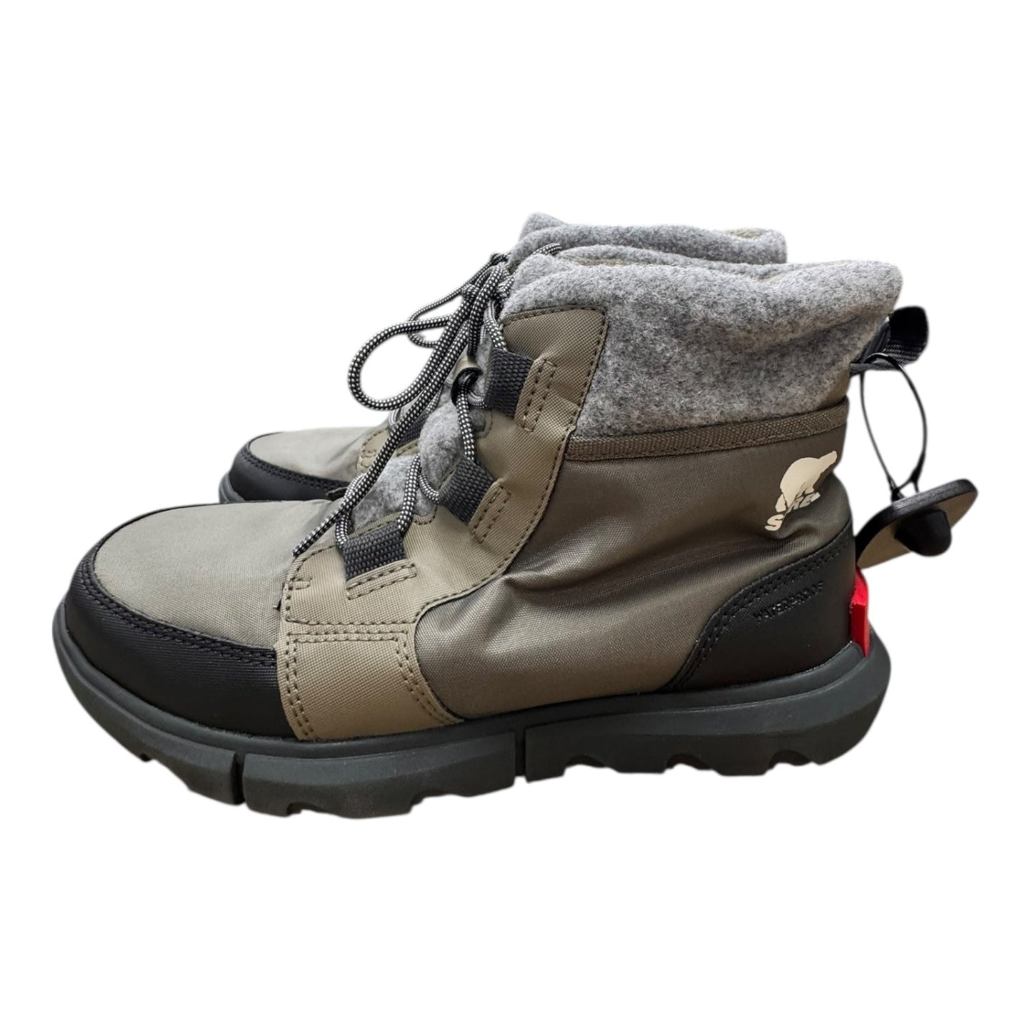 Boots Designer By Sorel In Green & Grey, Size:8