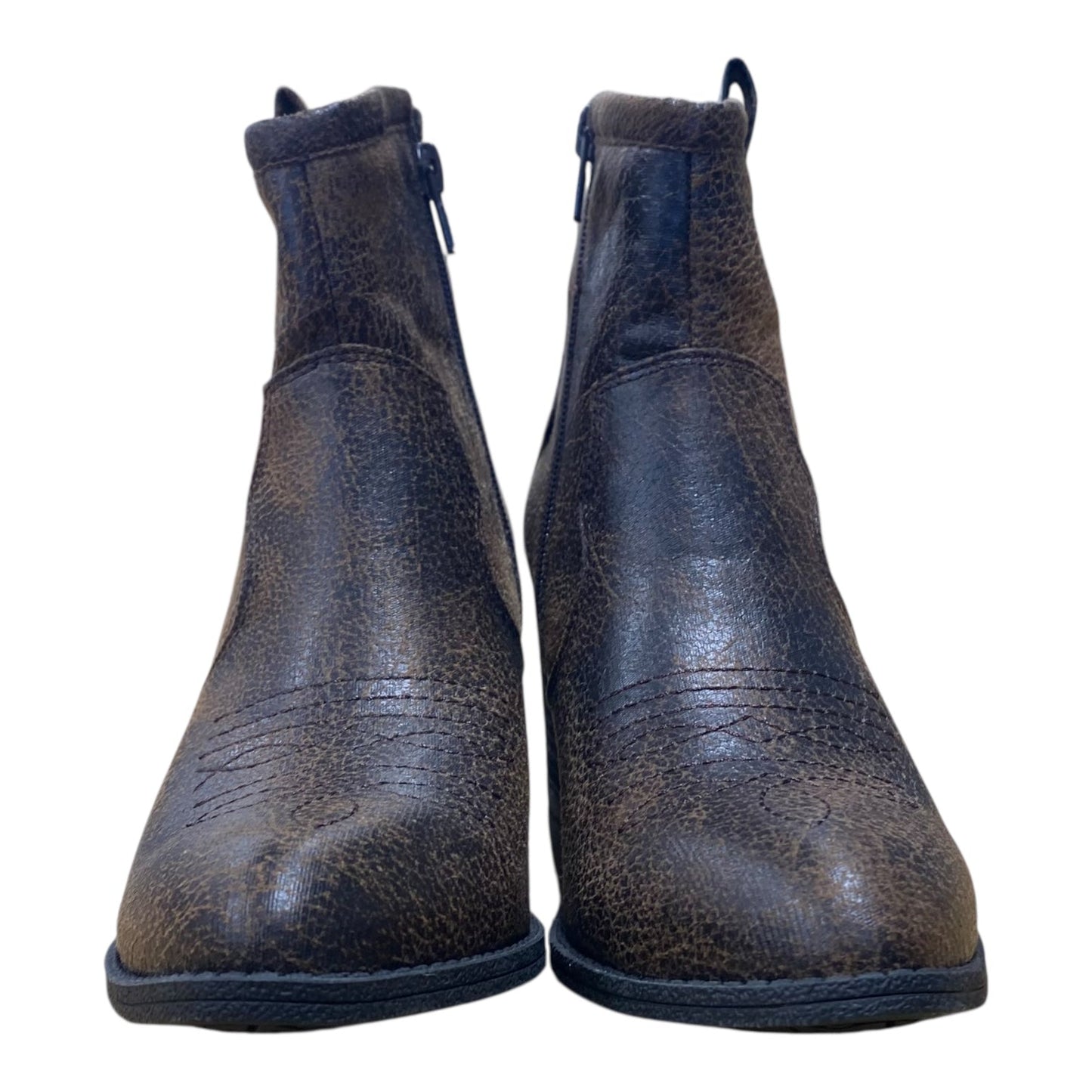 Boots Ankle Heels By Dirty Laundry In Brown, Size:6