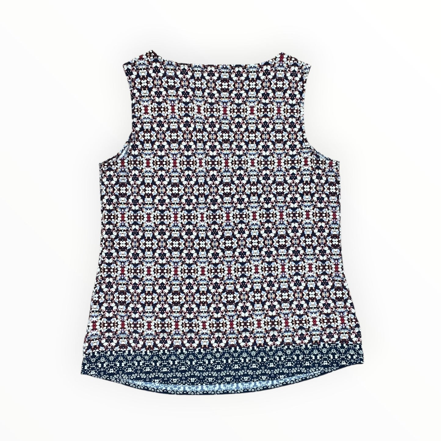 Top Sleeveless By Roz And Ali In Blue & Red, Size:L