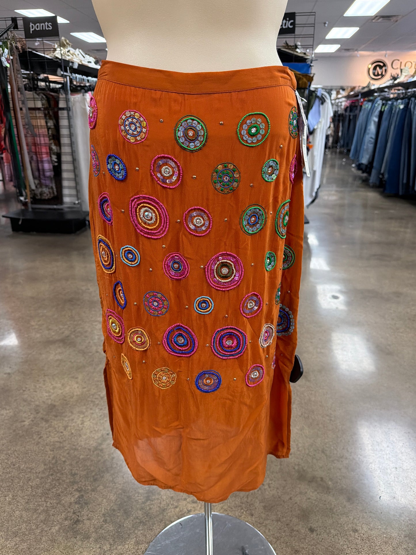 Skirt Mini & Short By Floreat In Orange & Pink, Size:2