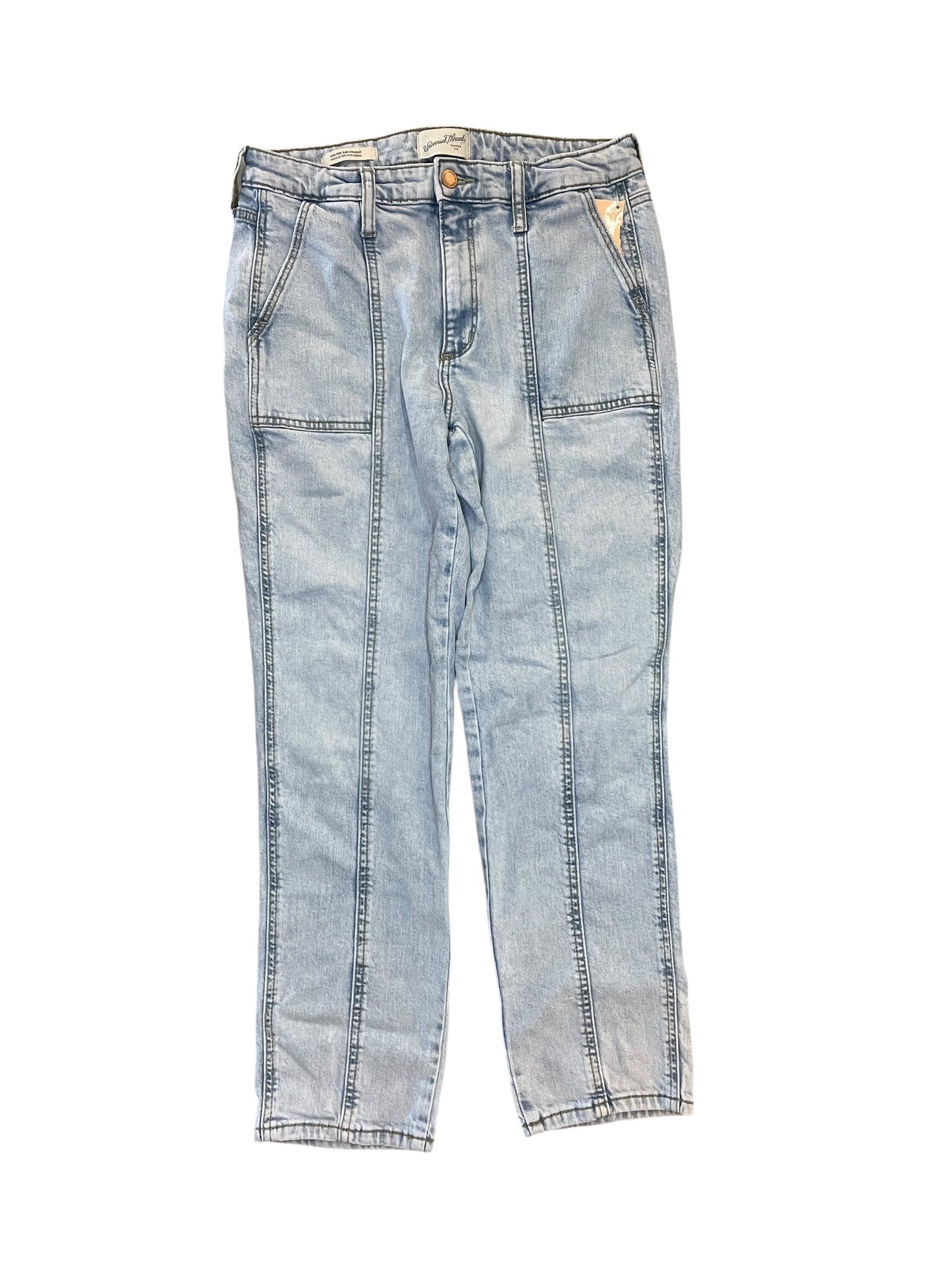 Jeans Straight By Universal Thread In Blue Denim, Size:8