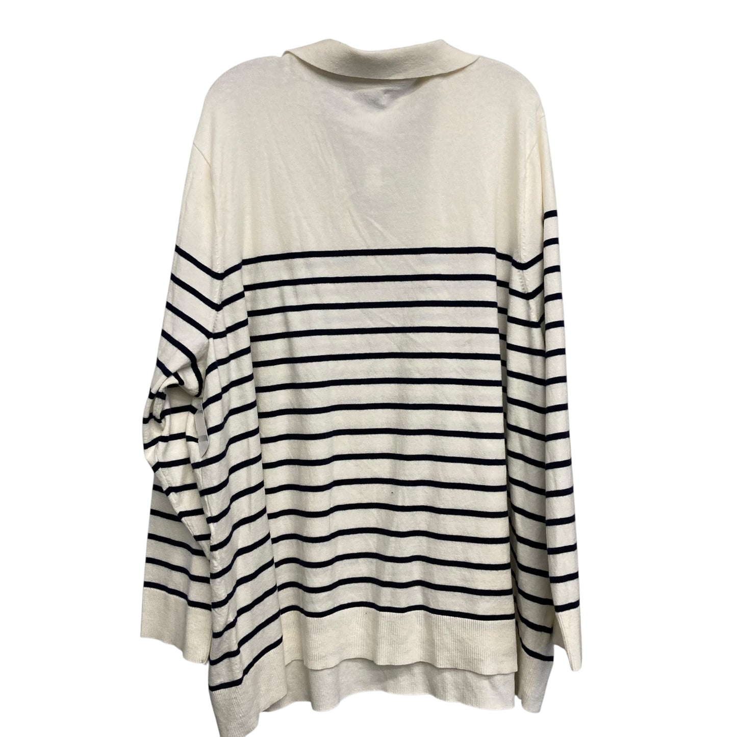 Sweater By Croft And Barrow In Striped Pattern, Size:4X