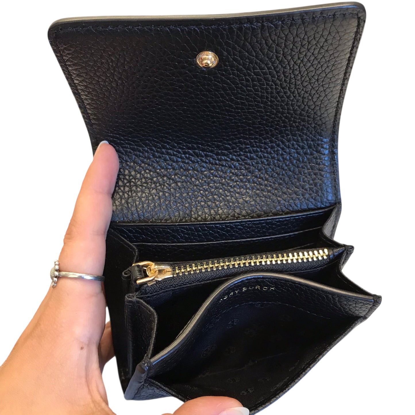 Wallet Designer By Tory Burch In Black, Size:Medium