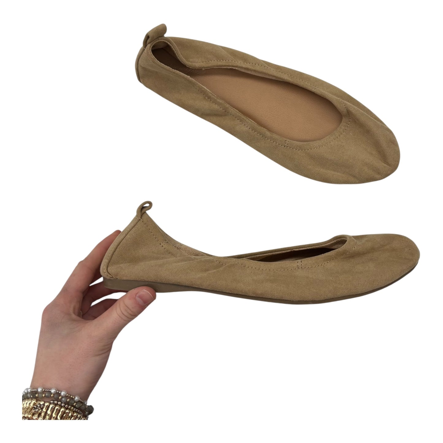 Shoes Flats By Universal Thread In Tan, Size:9.5
