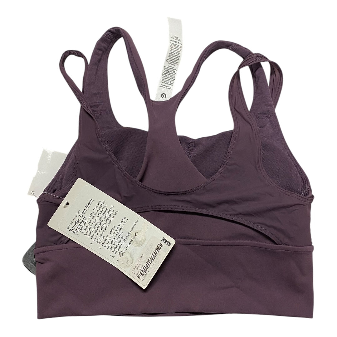 Athletic Bra By Lululemon In Purple, Size:4
