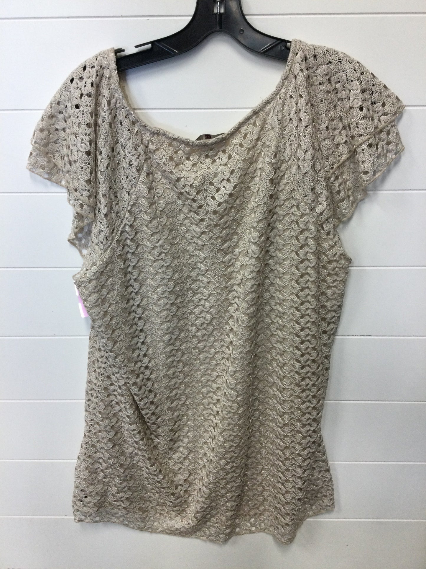 Top Ss By Roz And Ali In Beige, Size:Xl