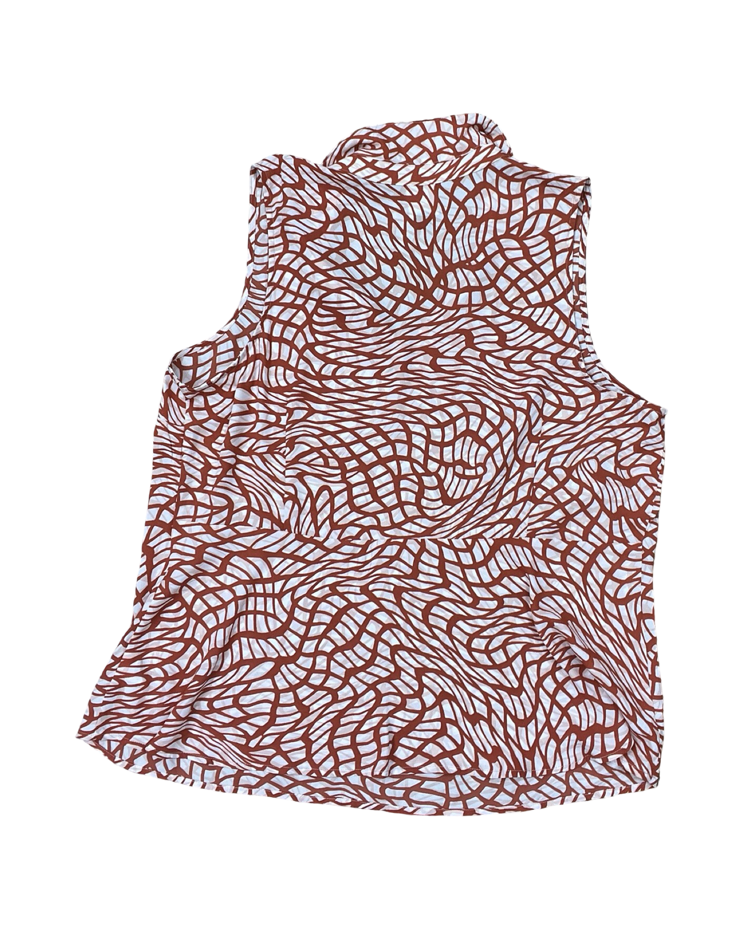 Top Sleeveless By Cabi In Orange, Size:Xl