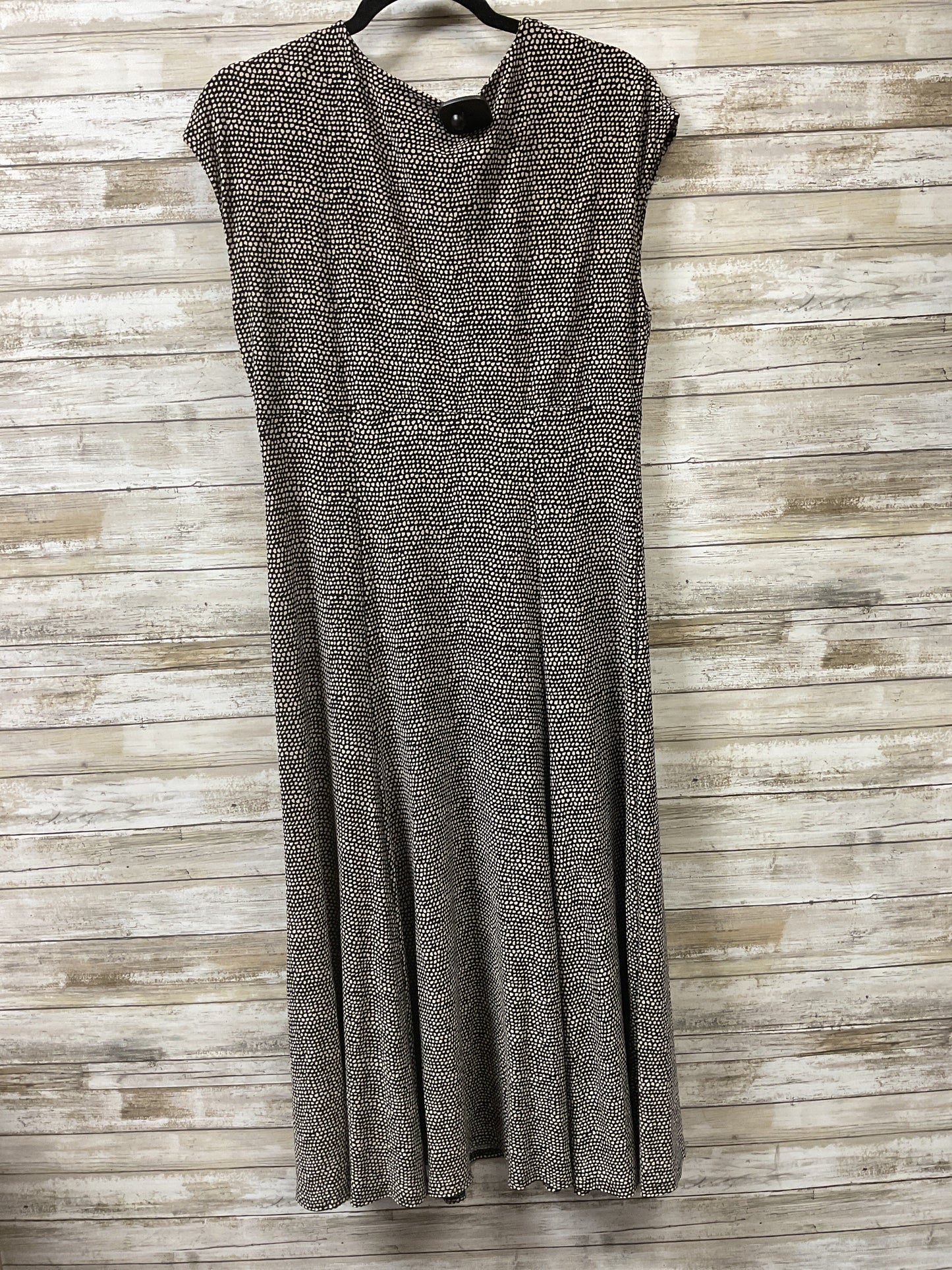 Dress Casual Maxi By Jones New York In Black & Tan, Size:14