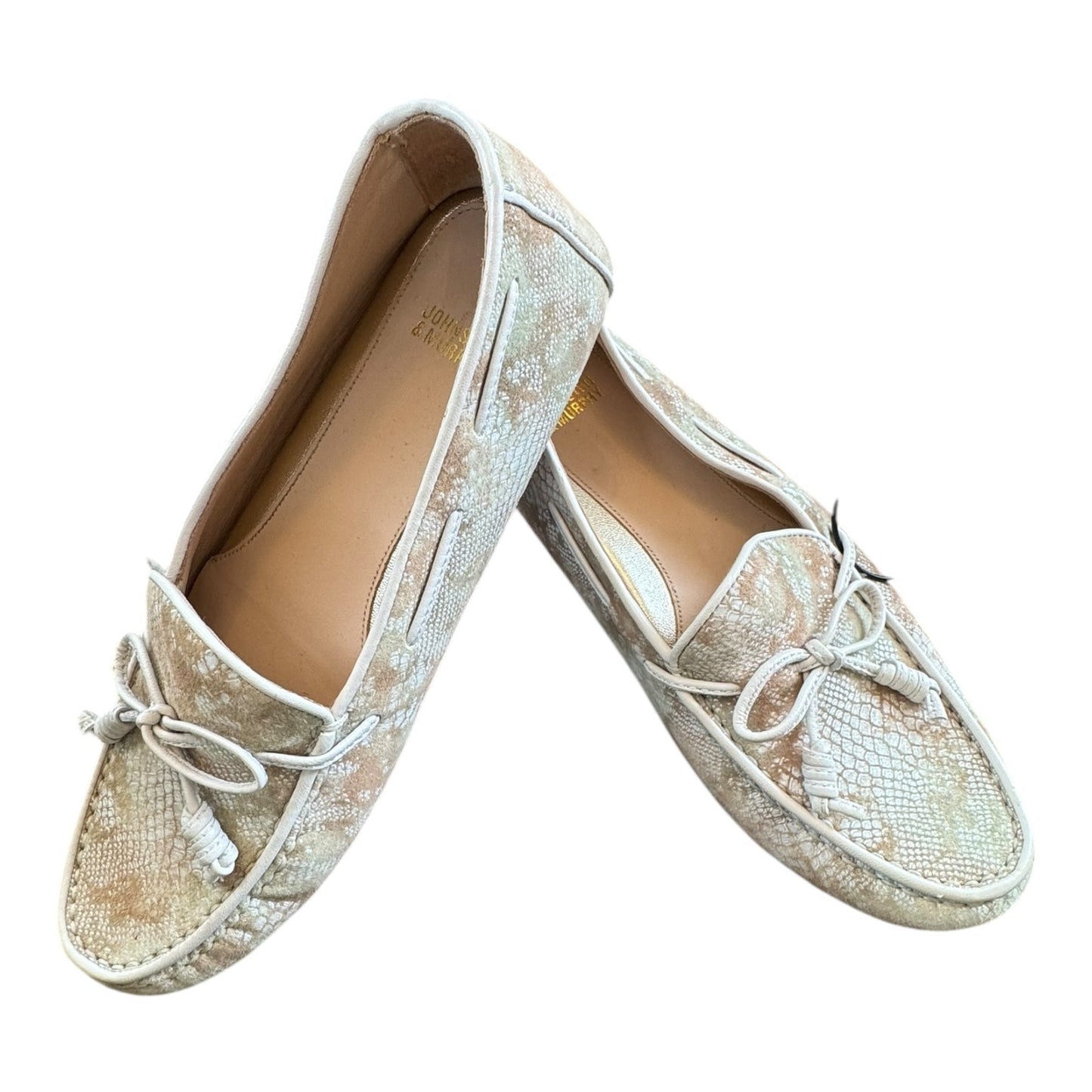 Shoes Flats By Johnston & Murphy In Snakeskin Print, Size:7