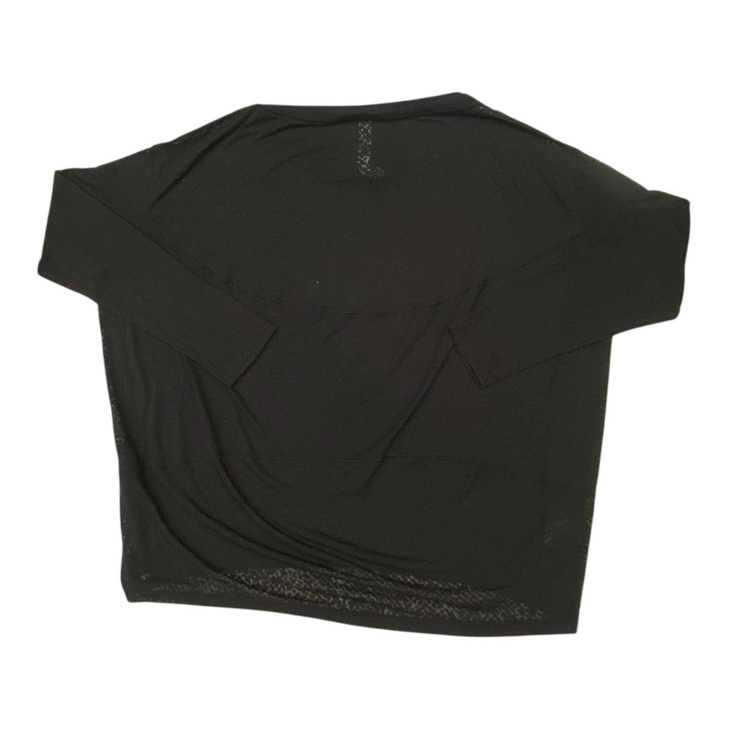 Athletic Top Ls Crewneck By Lululemon In Black, Size:8