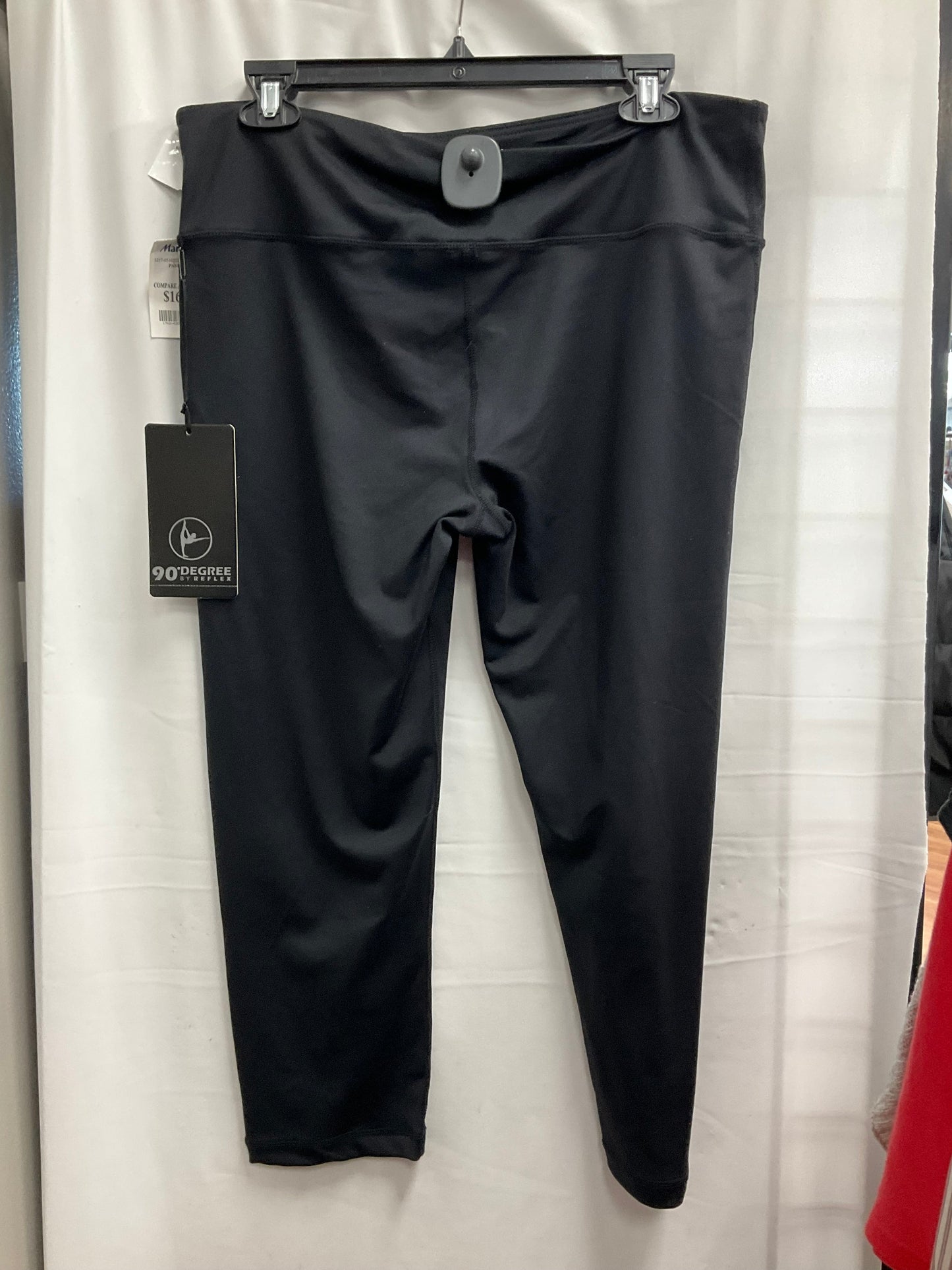 Athletic Leggings Capris By 90 Degrees By Reflex In Black, Size:Xl