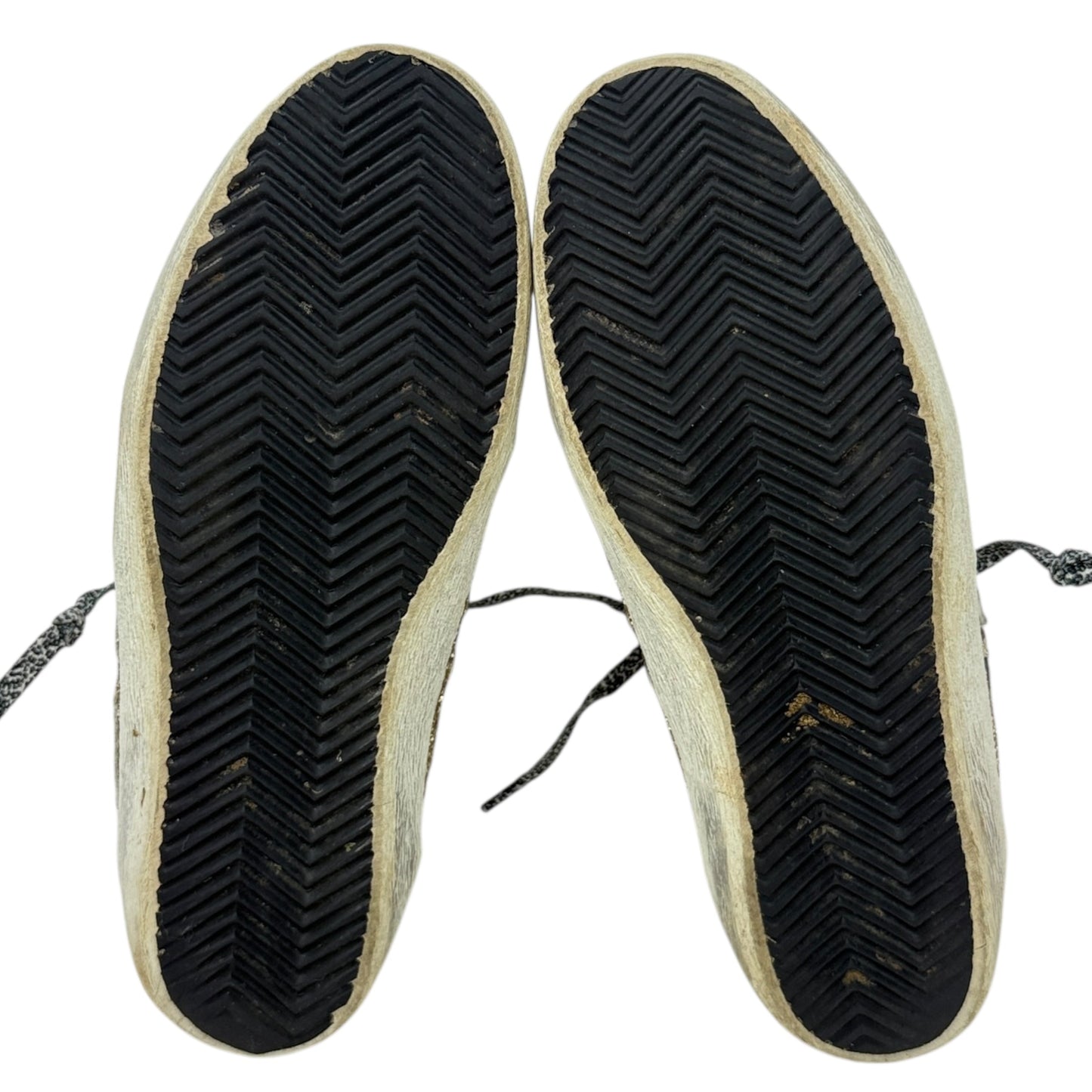 Mid Star Glitter Sneakers Luxury Designer By Golden Goose In Gold, Size: US 8/IT 38