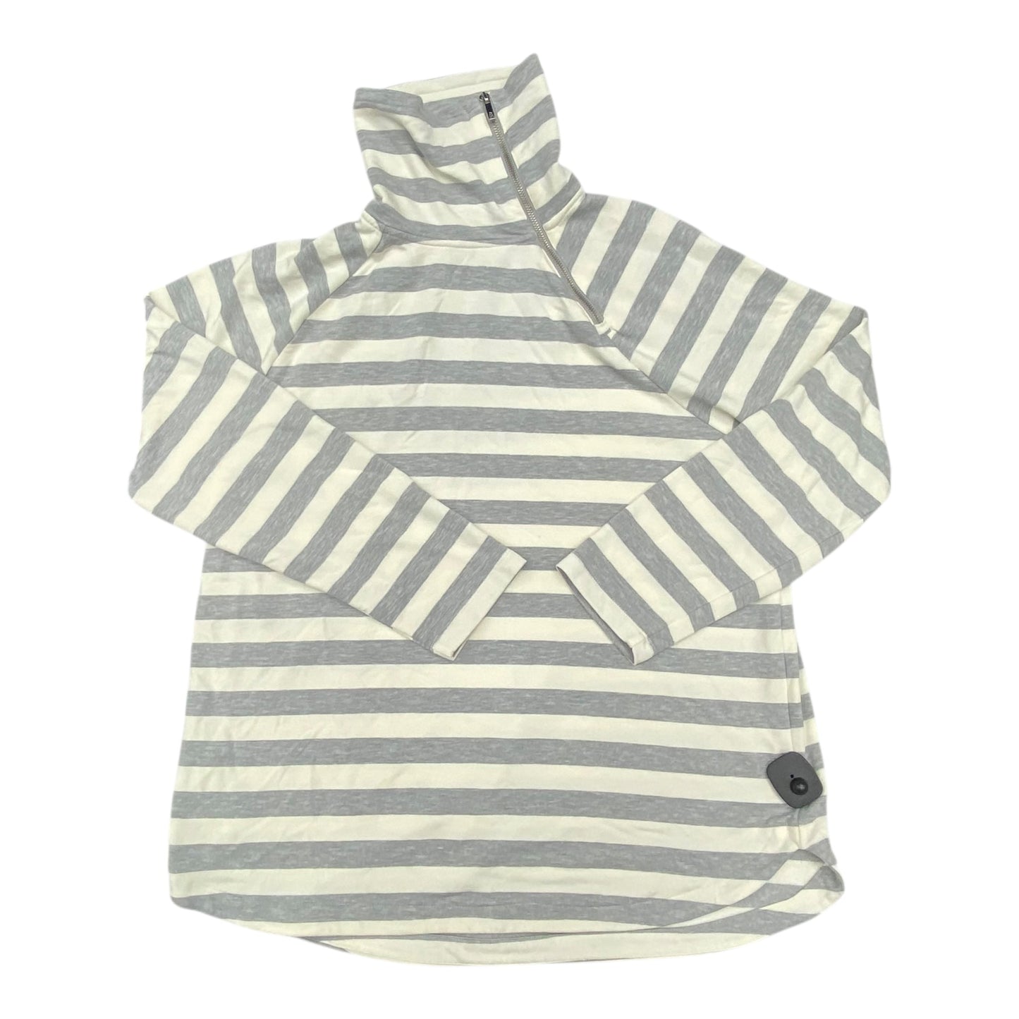 Sweatshirt Collar By Lou And Grey In Grey & White, Size:Xl