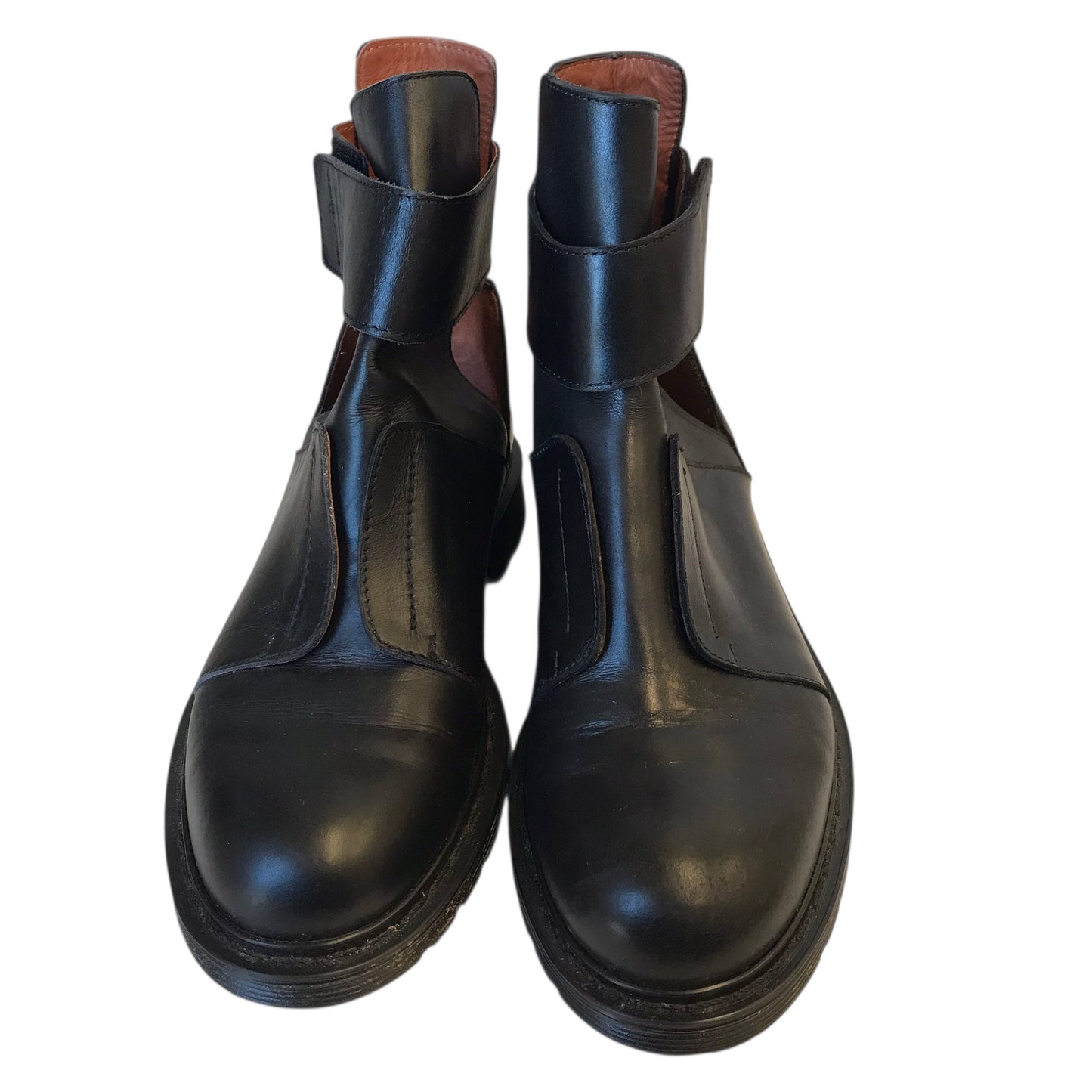 Boots Ankle Flats By Whyred In Black, Size:7.5