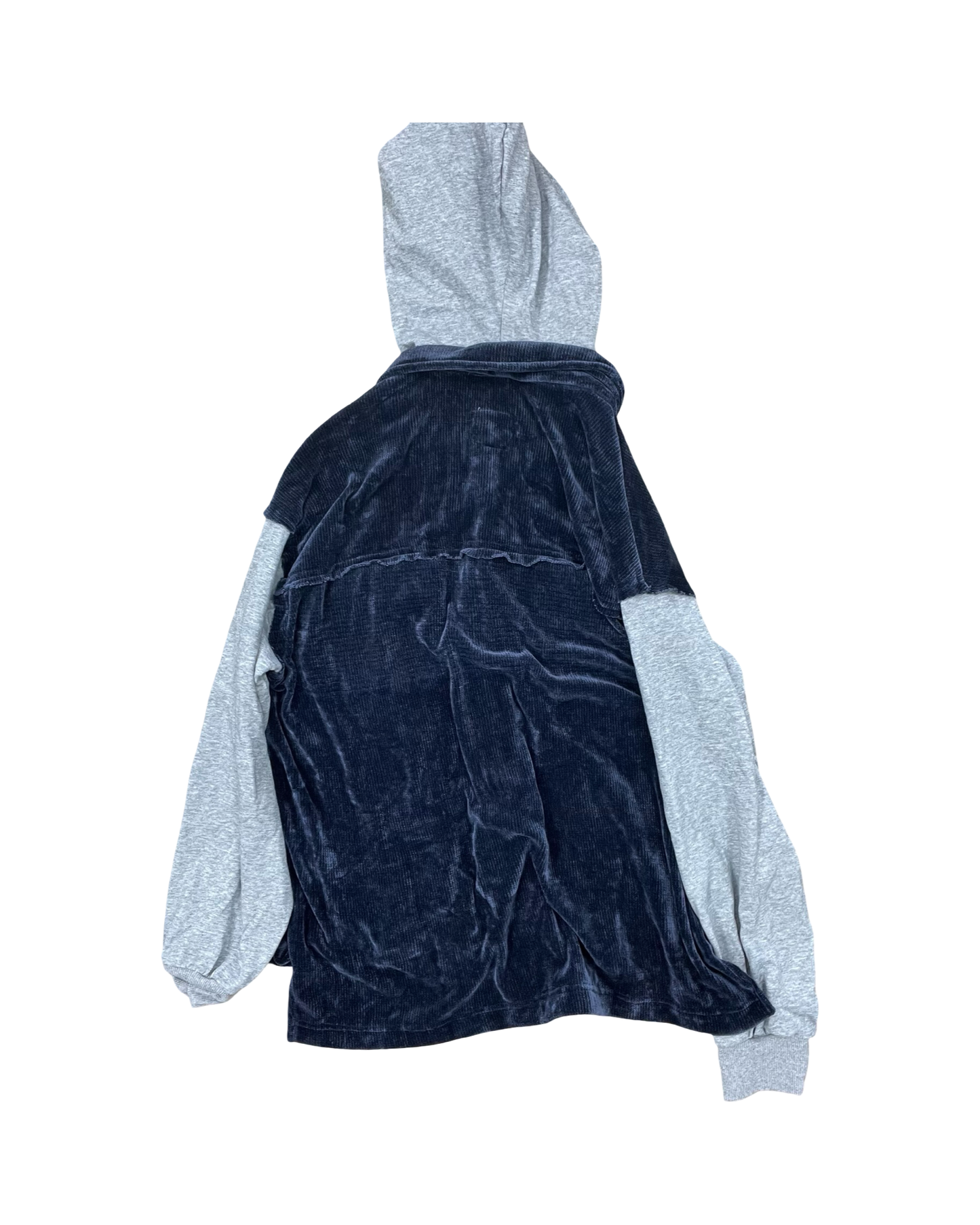 Jacket Shirt By Umgee In Blue & Grey, Size:S
