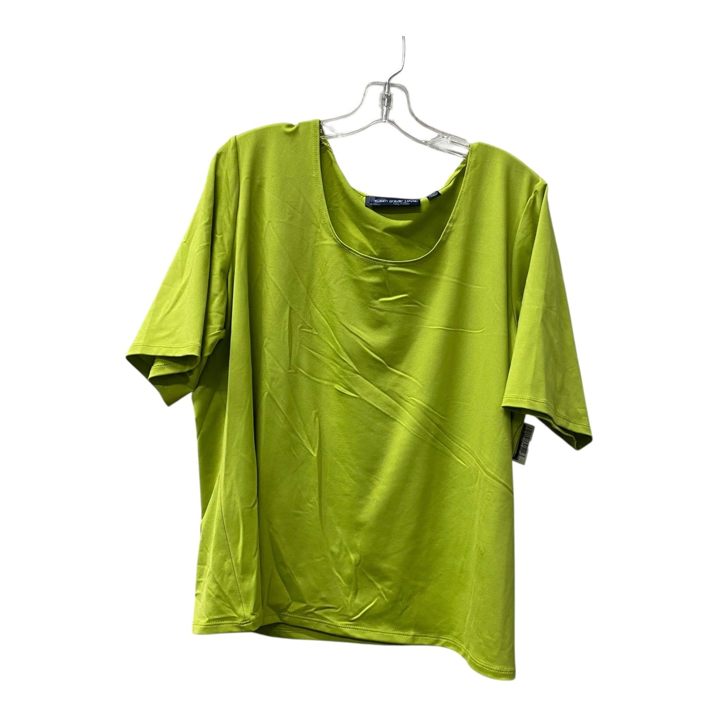 Top Ss By Susan Graver In Green, Size:2X
