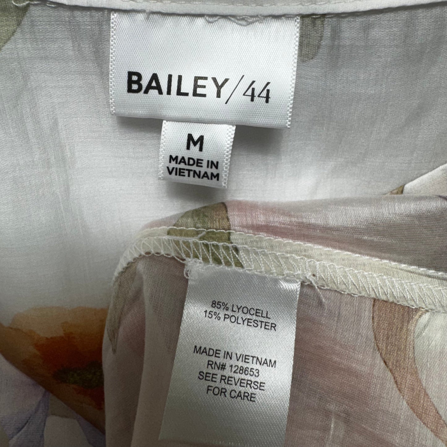 Sheer Blouse Long Sleeve By Bailey 44 In Floral Print, Size: M