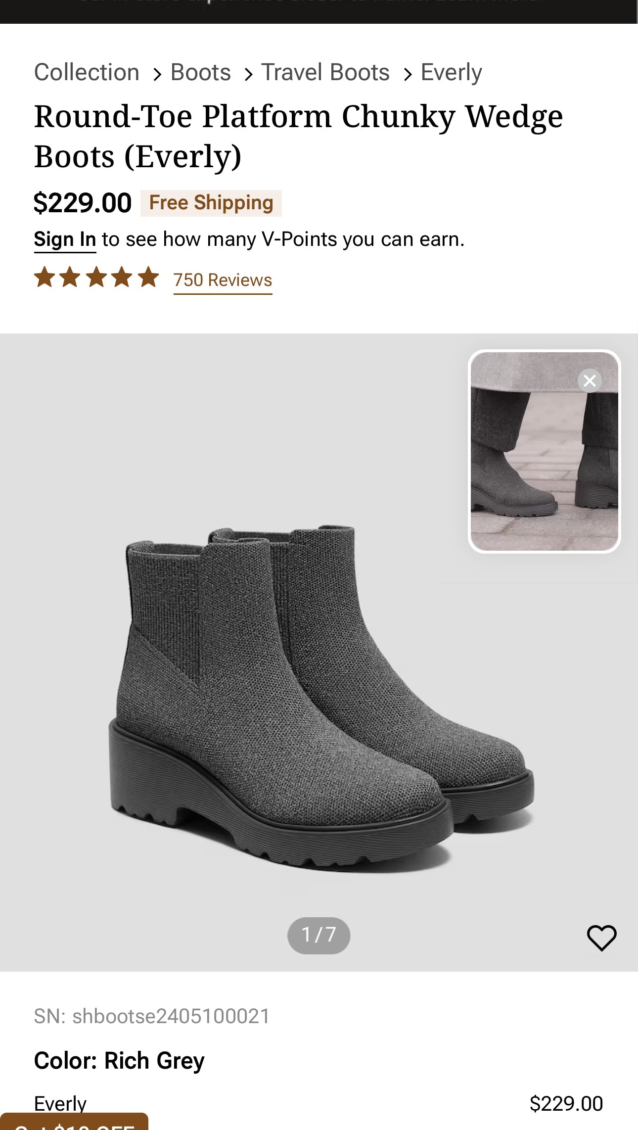 Boots Ankle Flats By VIVAIA In Grey, Size: