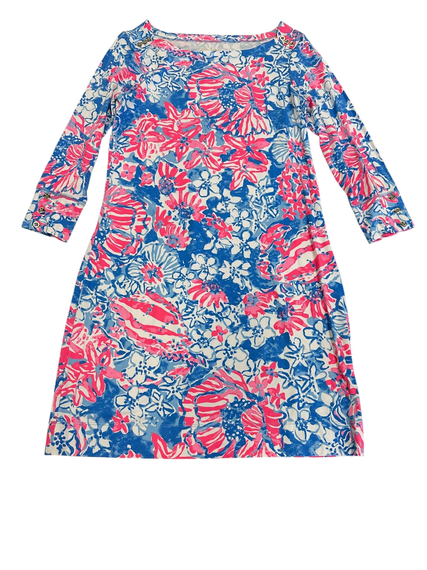 Dress Designer By Lilly Pulitzer In Blue & Pink, Size:S