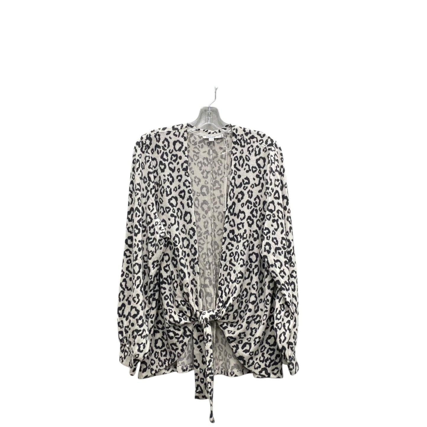 Sweater Cardigan By Chicos In White, Size:Xl