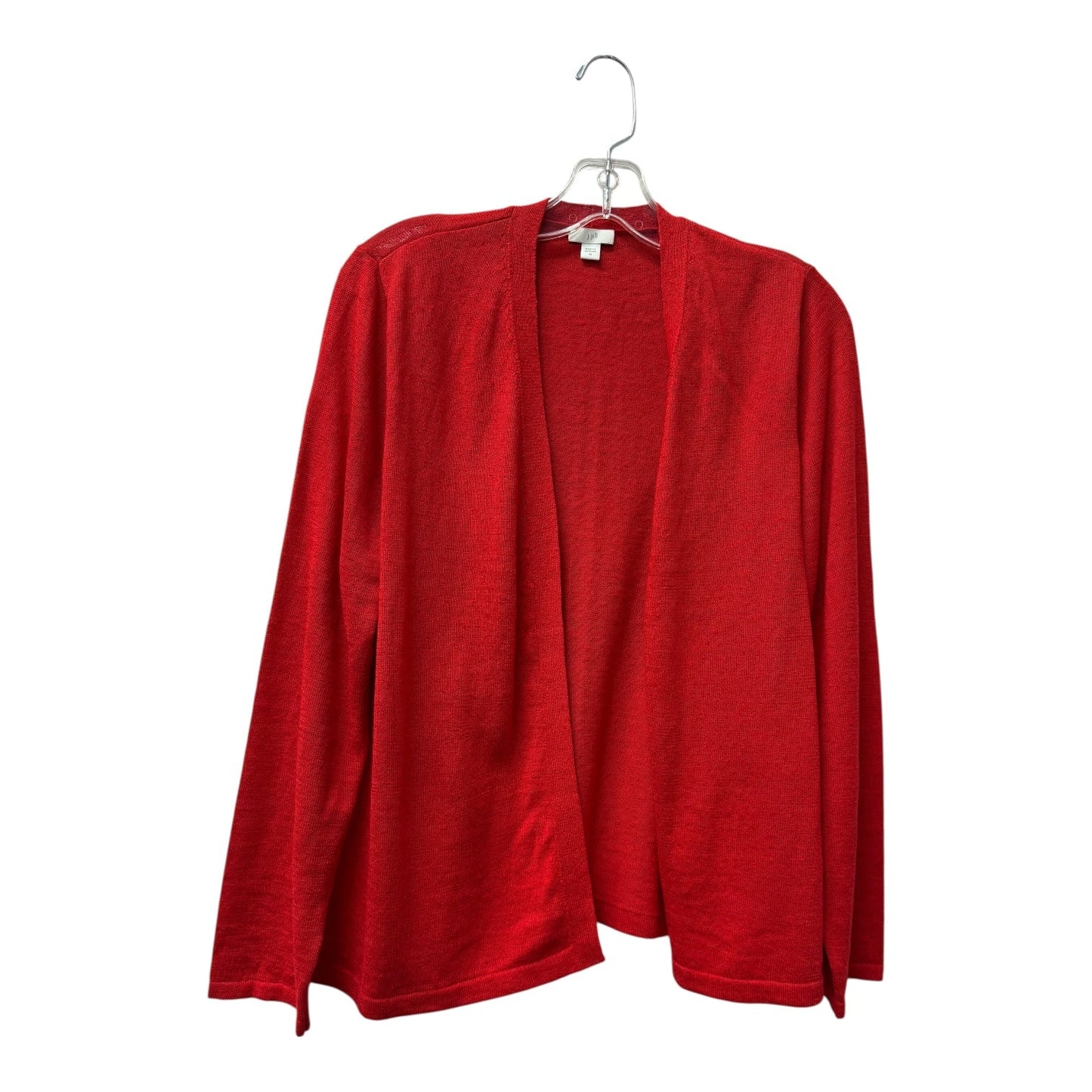 Sweater Cardigan By J. Jill In Red, Size:M