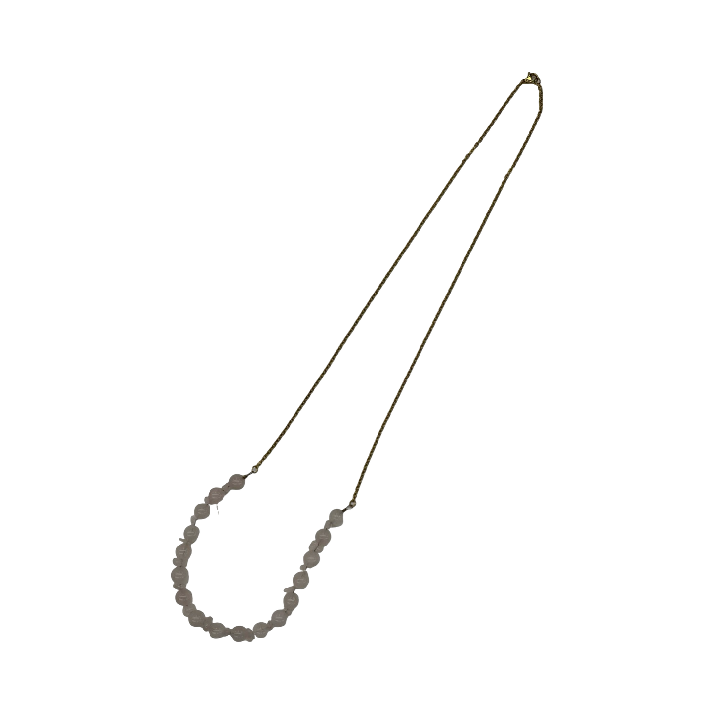 Necklace Chain By Clothes Mentor In Gold & White