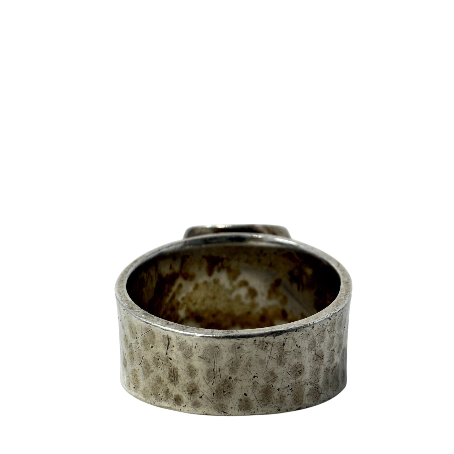 Hammered Sterling Silver Freshwater Pearl Ring By Silpada, Size: 8.5